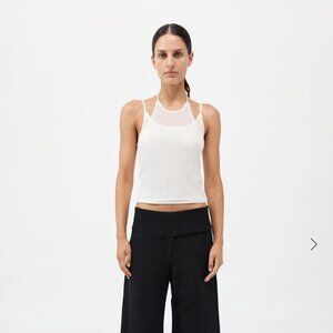 St. Agni Layered Halter Tank - White